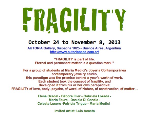 Fragility poster