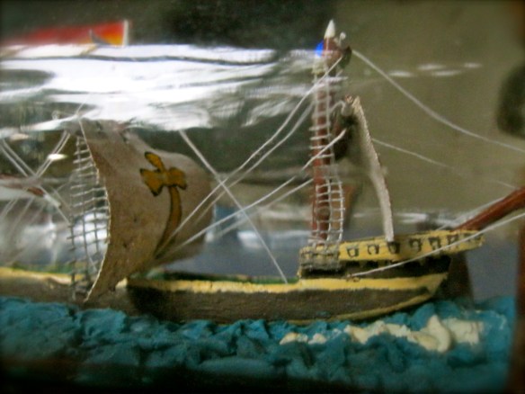 Frank Brandl. Velero en botella.