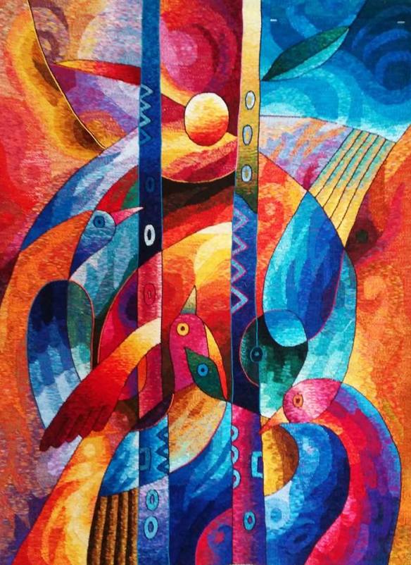 " Tu Corazón es un Canto de Aves " 120 x 160 cm " .jpg